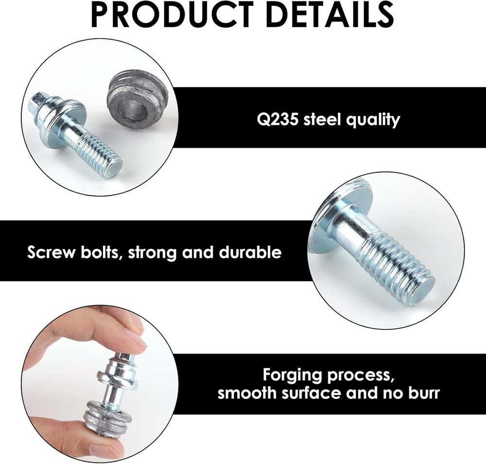 3/8" Side Post Battery Terminal Bolts, 2 Pack Standard Battery Post Extender Stu