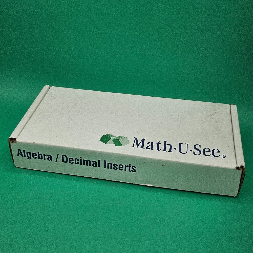 Math U See Manipulatives Algebra Decimal Insert Kit Integer Block Homeschool
