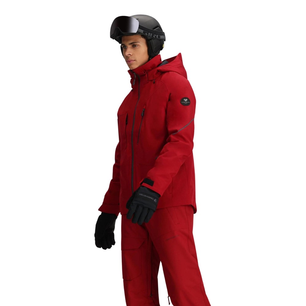 Obermeyer Raze Men's Winter Jacket, Rustic Red, Medium