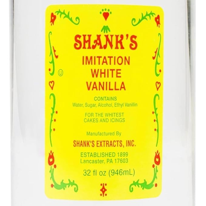 Shank's 32 oz. White Imitation Vanilla