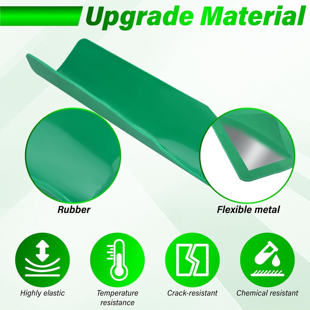 Flexible Oil Funnel set Multi-Purpose Reusable Draining Tool Green