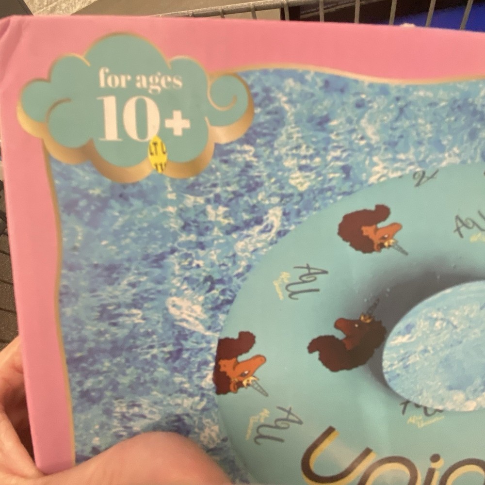 Unique Ring pool Float Afro Unicorn Blue