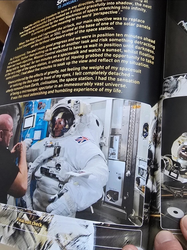 Signed Tim Peake tour programme NASA Space Astronaut