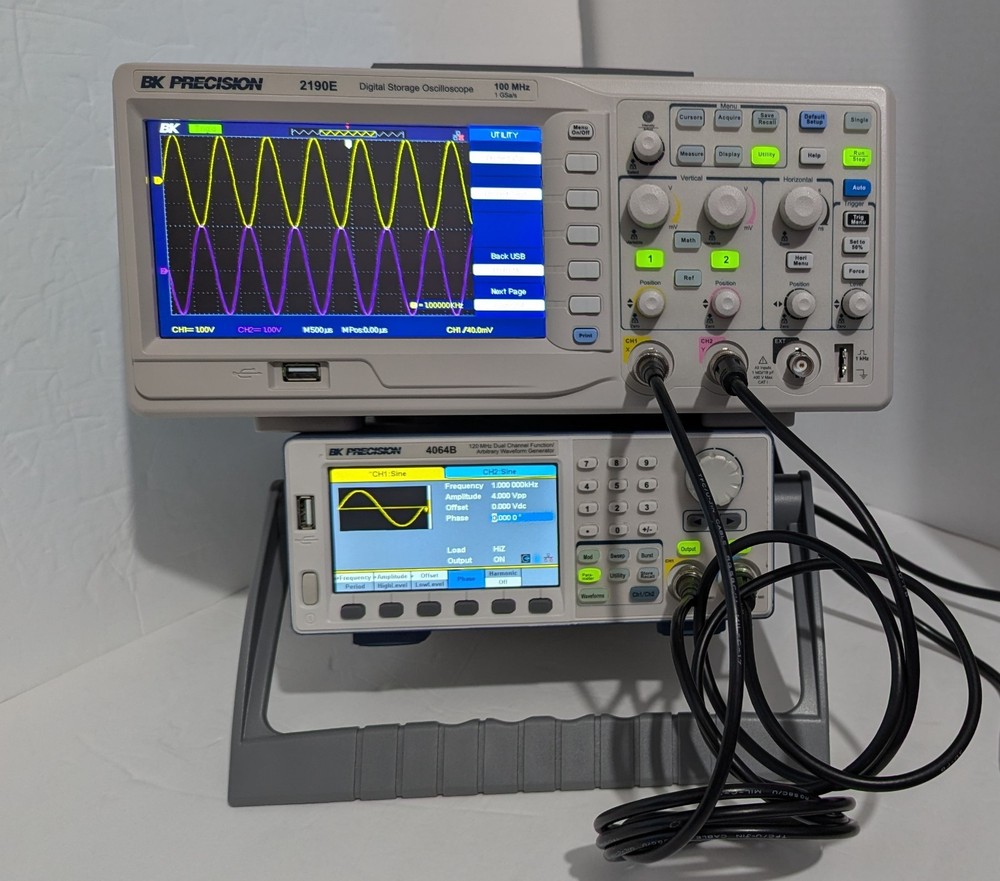 BK Precision 4064B Dual CH 120 MHz Function Arbitrary Waveform Generator. Used