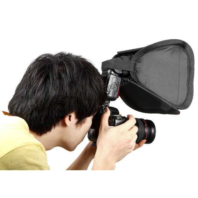 23cm 9" Portable Softbox Diffuser Universal fr Godox Canon Sony Flash Speedlight