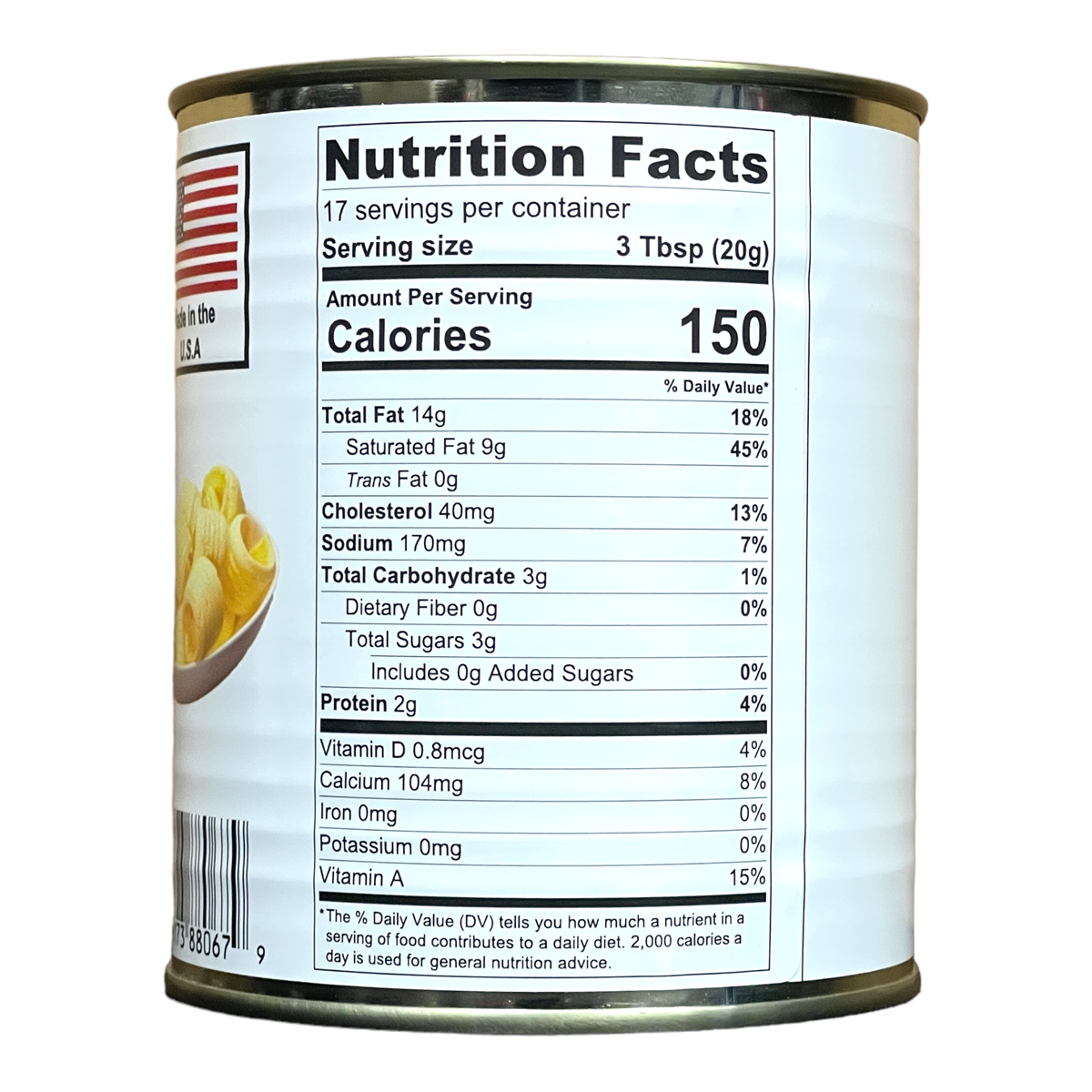 Canned Butter by Future Essentials, Powdered, Long Shelf Life, Made in the USA