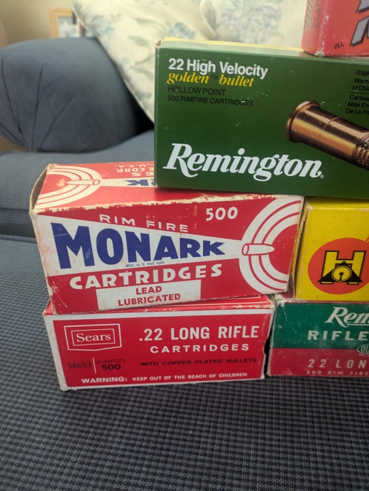 Empty 22 LR Brick Boxes 9 In Total