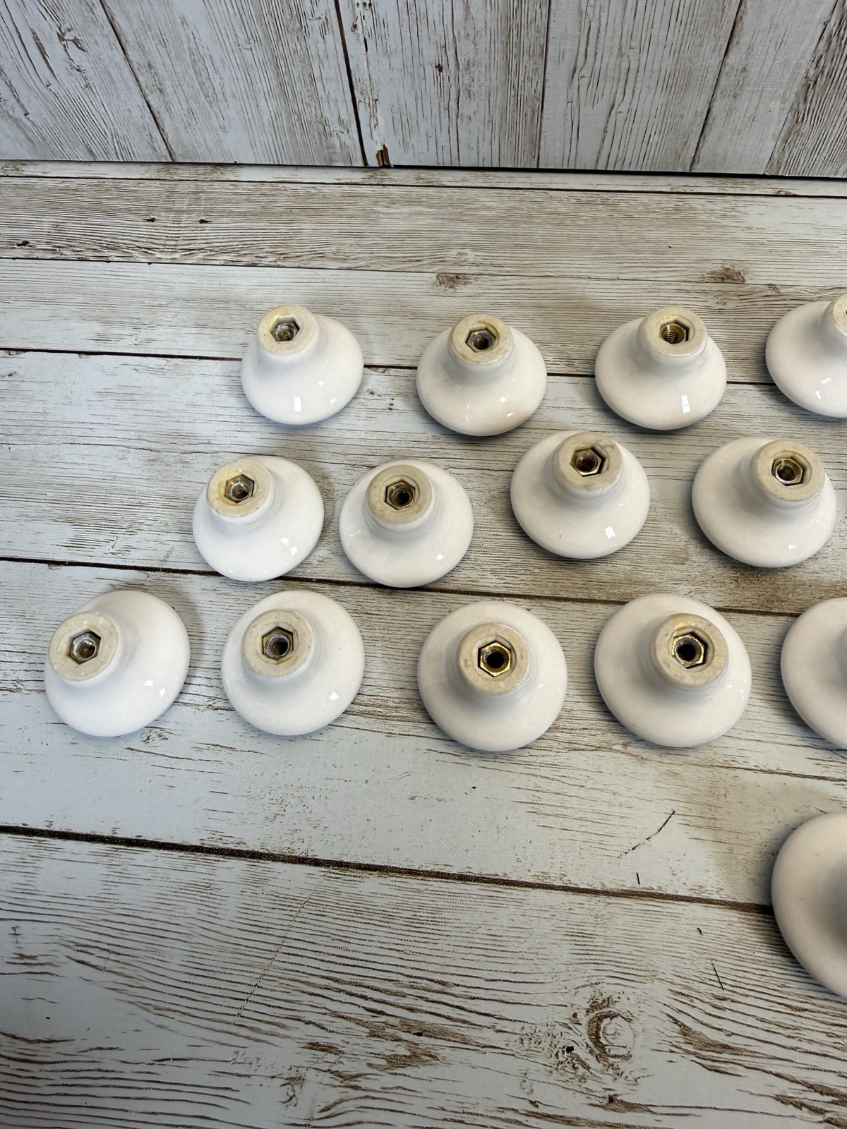 BLUE WHITE FLORAL PORCELAIN DRAWER PULLS CABINET KNOBS 💠 LOT 25 HIGH GLOSS VTG