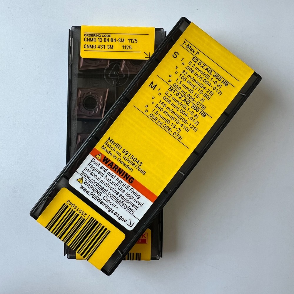 10Pcs/BOX Sandvik CNMG120404-SM 1125