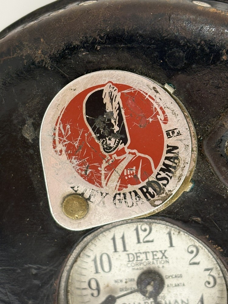 Security Guard Guardsman Clock with Leather Case