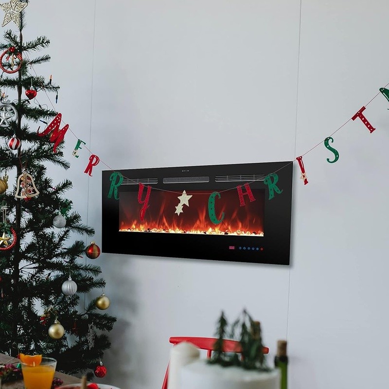 Electric Fireplace Insert Wall Mount 169 Flame Effects Remote Control Heating US