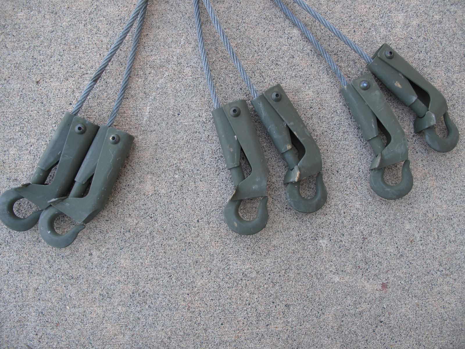USA Military H.D. "BOMB" Lifting Straps with 6 Safety Hooks & 5400 lb. Capacity