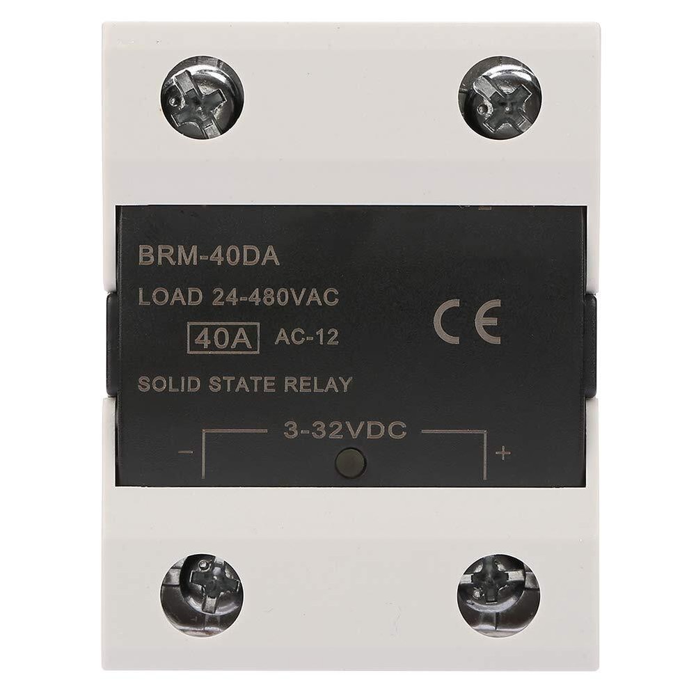 BRM-40DA Load 24-480VAC Solid State Relay Reduced EMI. Ideal for Heating Cool...