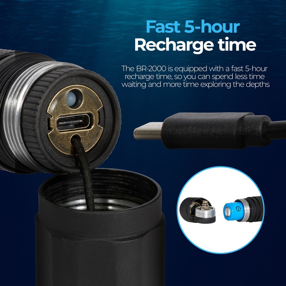 Blue Reef 2000 Lumens Dive Light