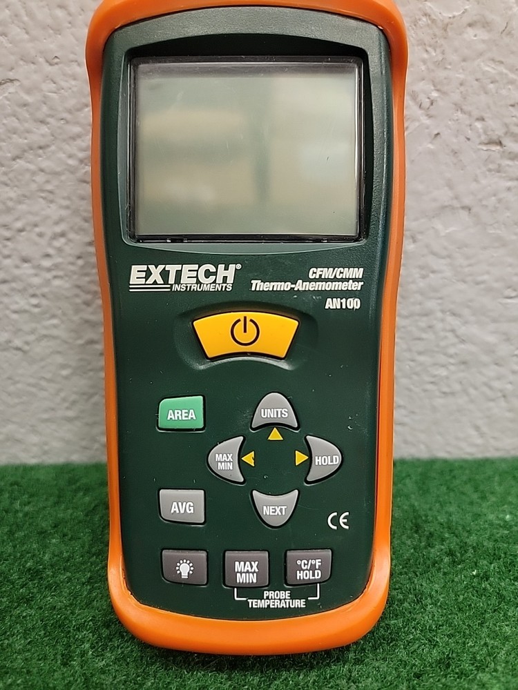 Extech AN100 Vane Anemometer with Backlight, Temp, Hold, Max/Min NEED BATTERY