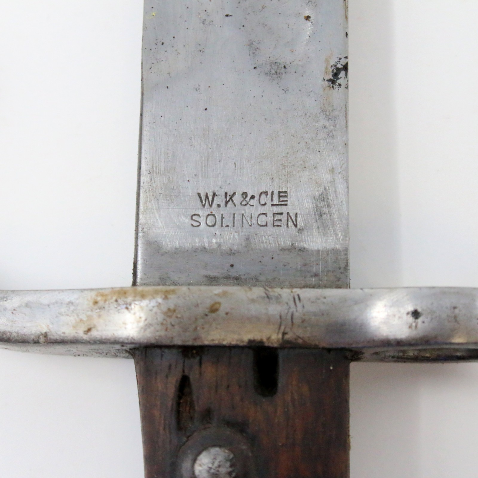 Argentine M1909 Mauser Bayonet Hooked WKC Solingen Matching # Leather Scabbard A