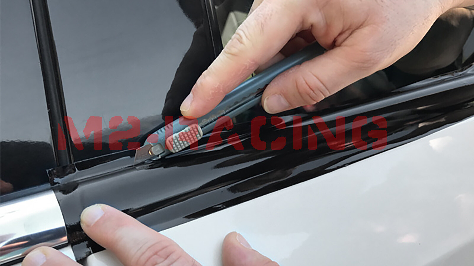 3M 2080 Black Vinyl Wrap Kit for Blackout Chrome Delete1 Window Trim Door Trim
