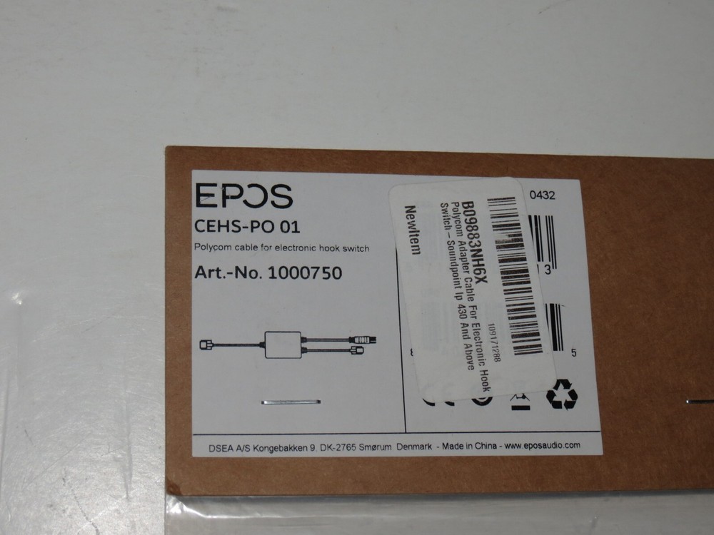 b4 EPOS CEHS-PO01 Polycom Adapter Cable for Electronic Hook Switch