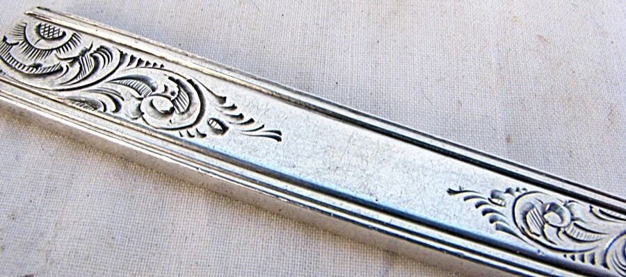 A.E. WARNER COIN SILVER MASTER BUTTER BALTIMORE c.1840