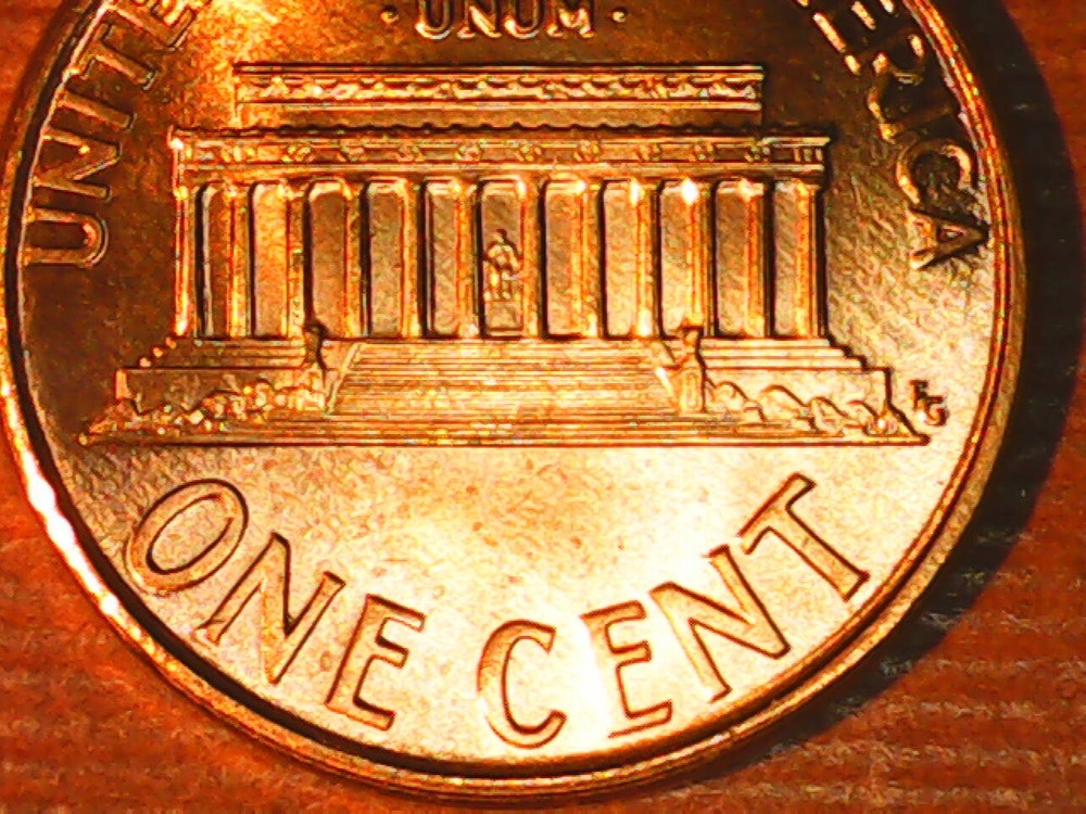 1994 Penny Die Chip Obverse on Date