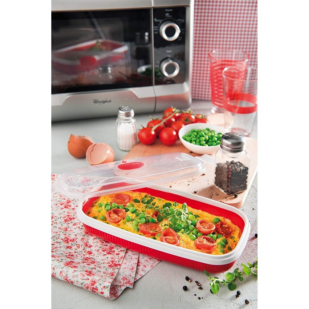 Snips TimeZero 2L Microwave 3pc Set - Steamer, Soup Mug & Egg Poacher