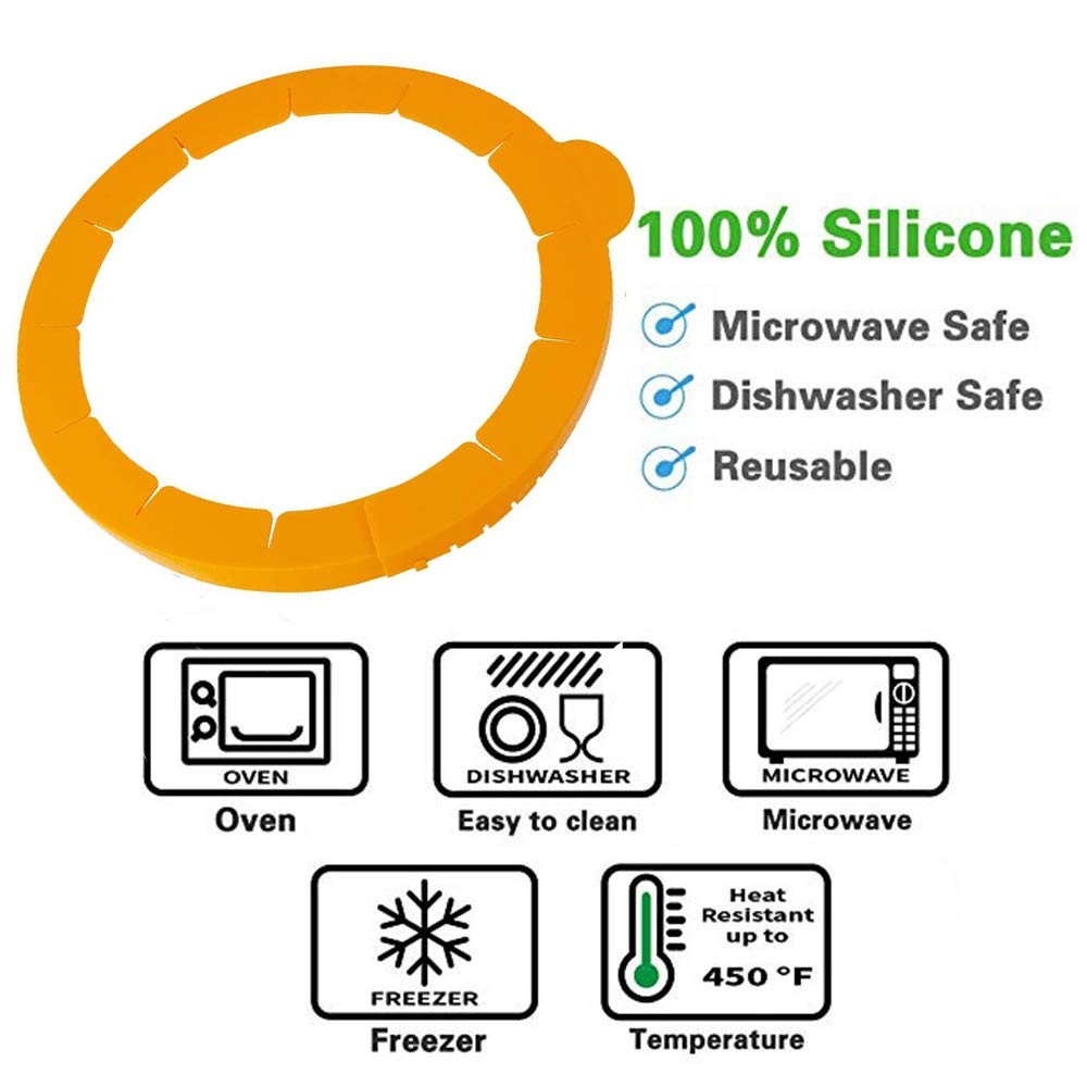 Pie Weights Ceramic 1.2LB, Silicone Pie Crust Protector Shield Adjustable Fit...