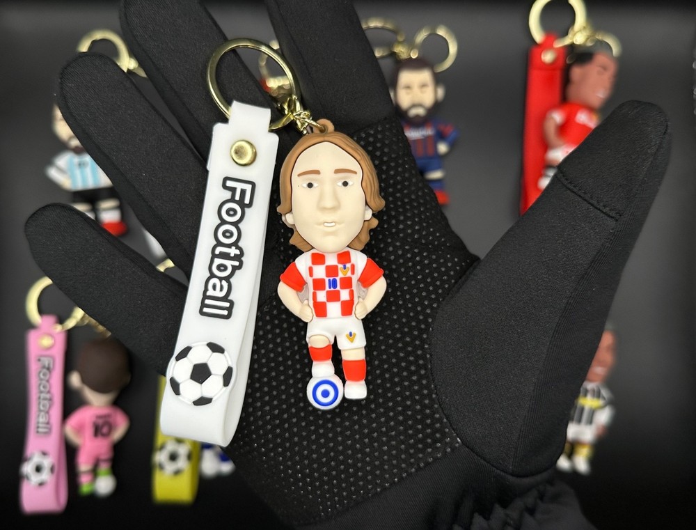 3D Soccer Figure Player Keychain