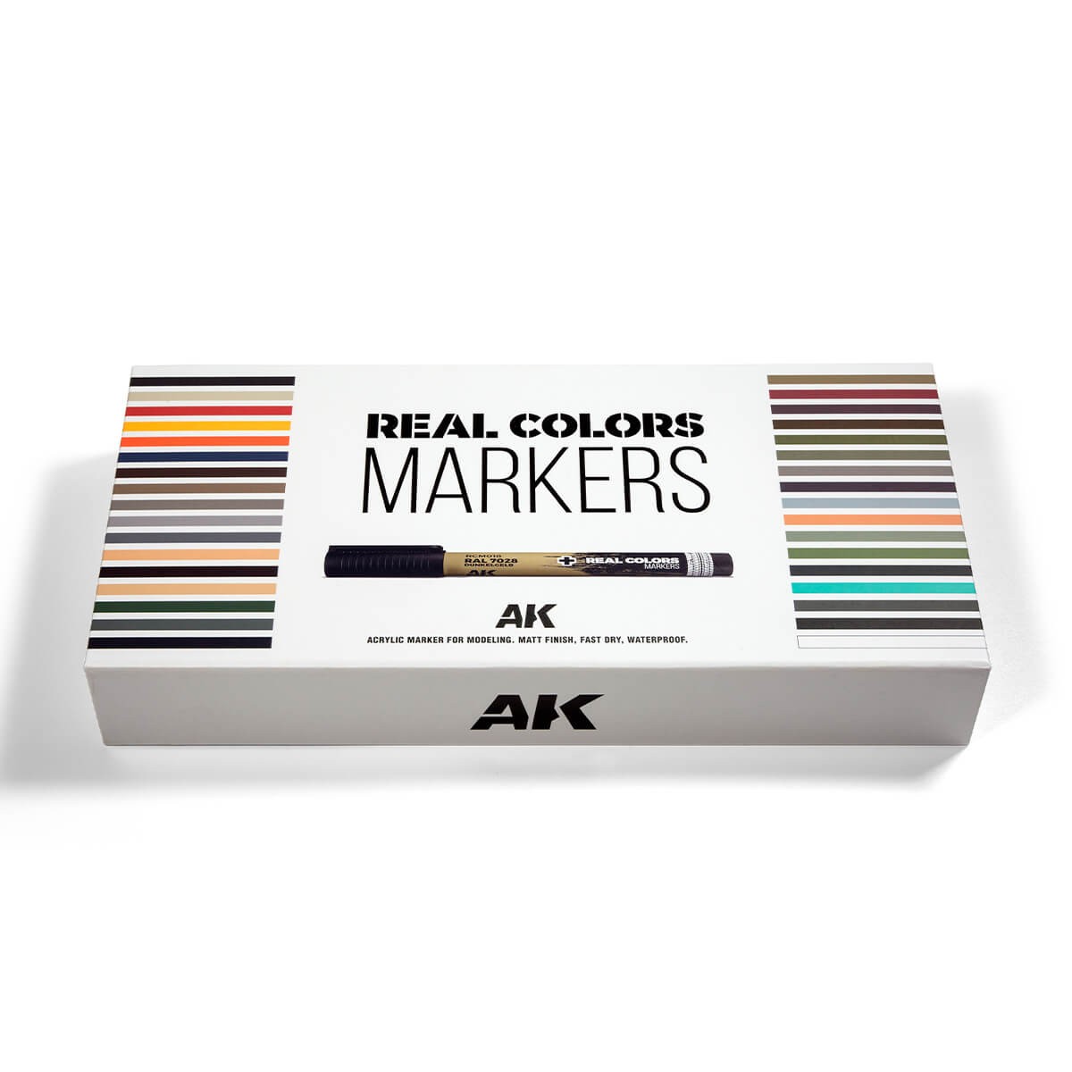 AK Interactive Real Colors Markers Box Set (34 Pieces) RCM150