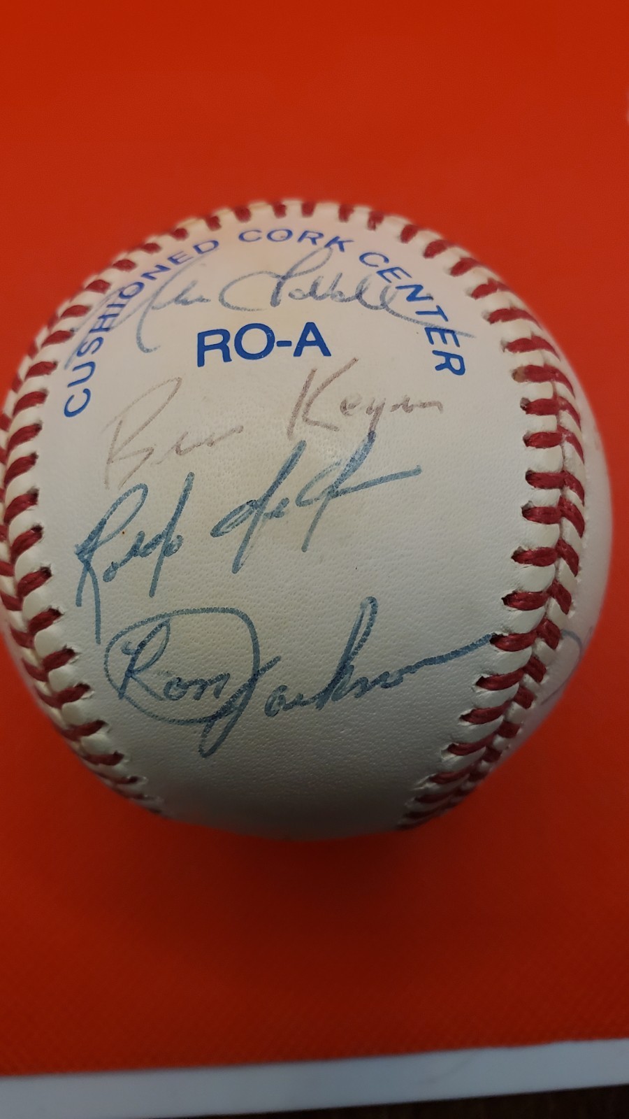 Jim Abbott & Robin Ventura Signed Team Baseball - Beckett - 1995 White Sox