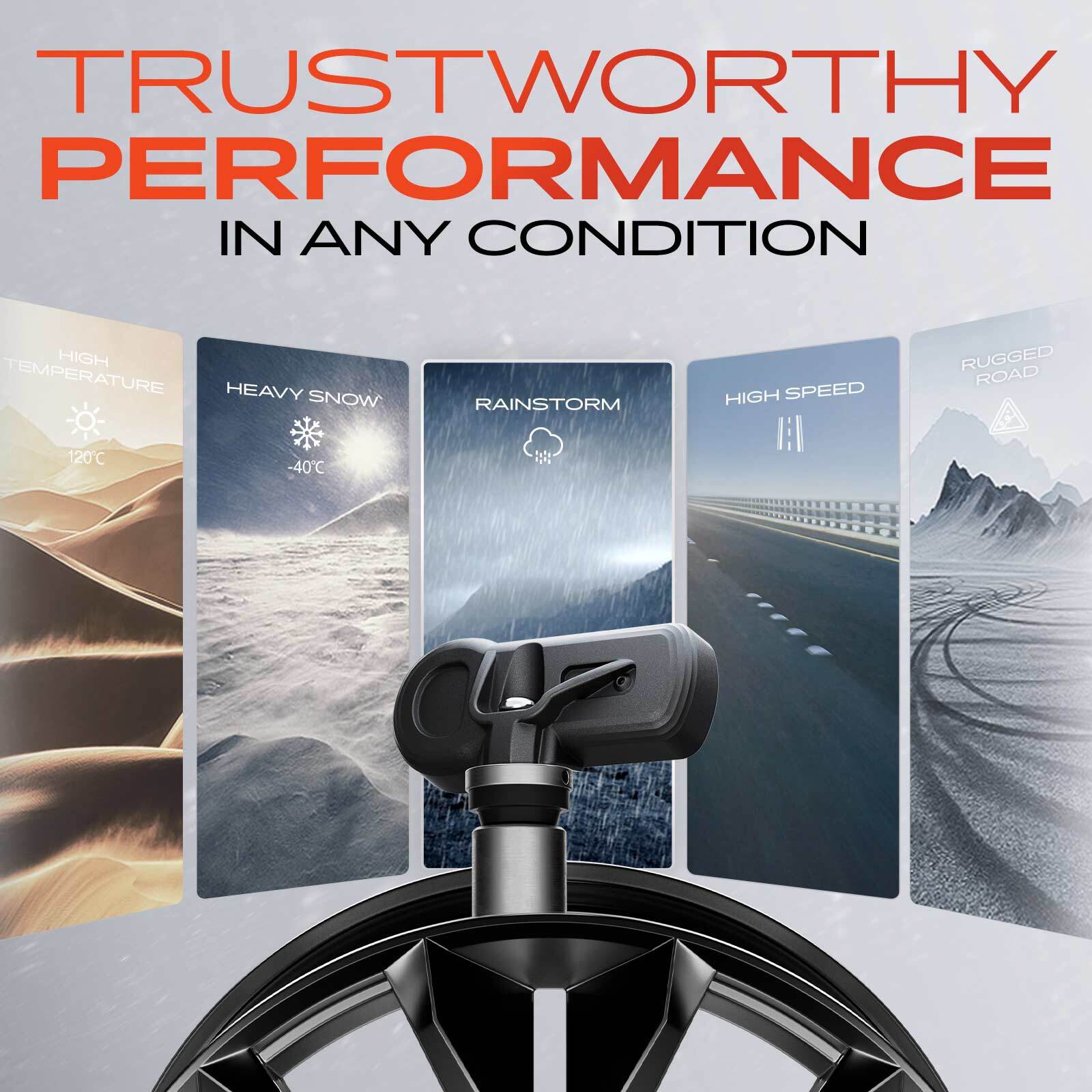 4x 315 MHz TPMS Tire Pressure Monitoring Sensor for Chevy Silverado GMC Sierra