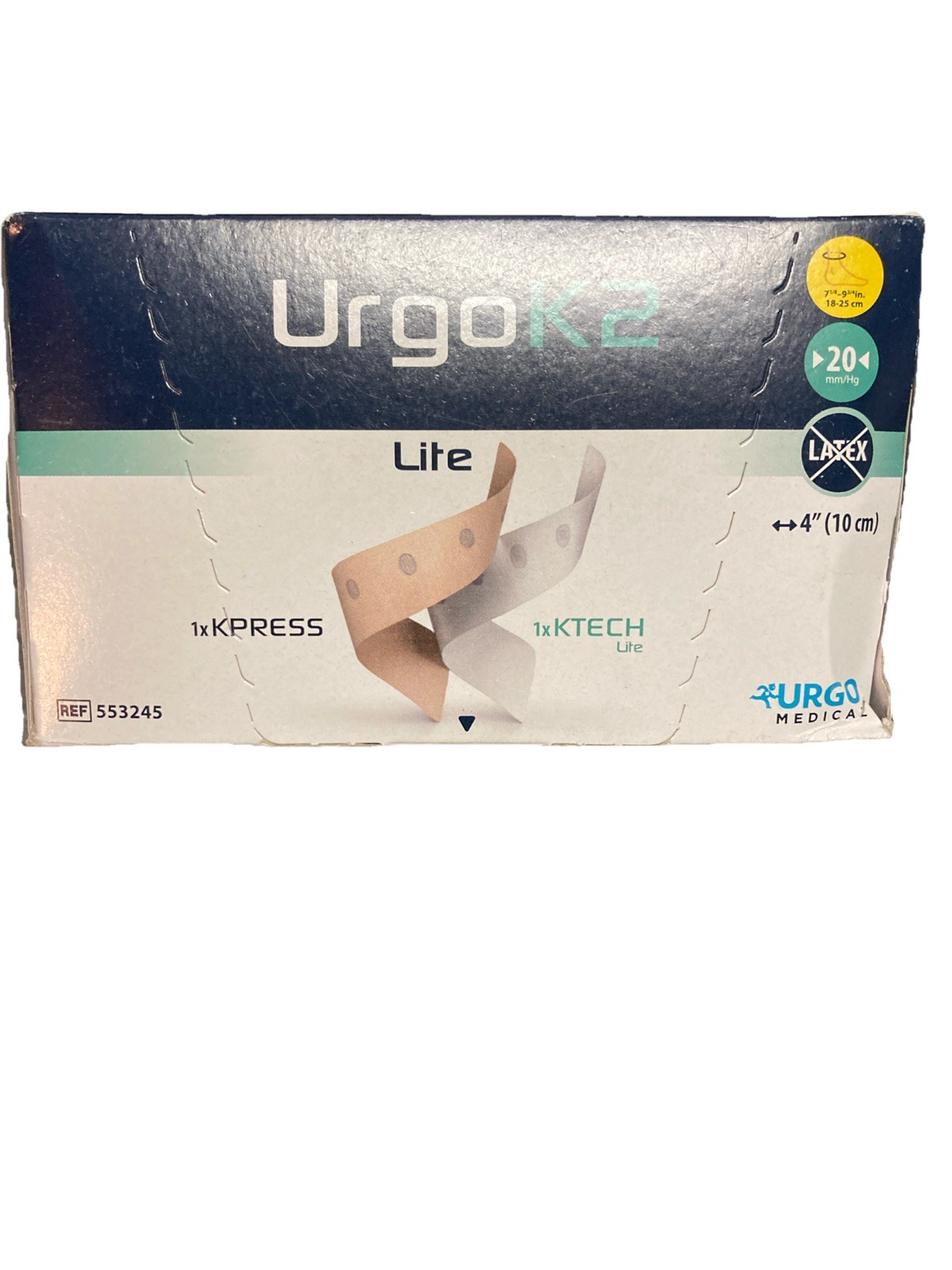 UrgoK2 lite Dual Compression System - 553245 4" 10 cm 20 mm/hg Torn Box Ex 2027