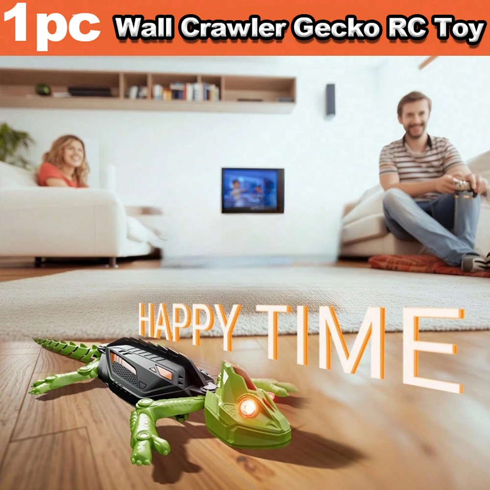 Wall Climbing RC Chameleon Toy for Kids Rechargeable Remote Control Lizard Toy