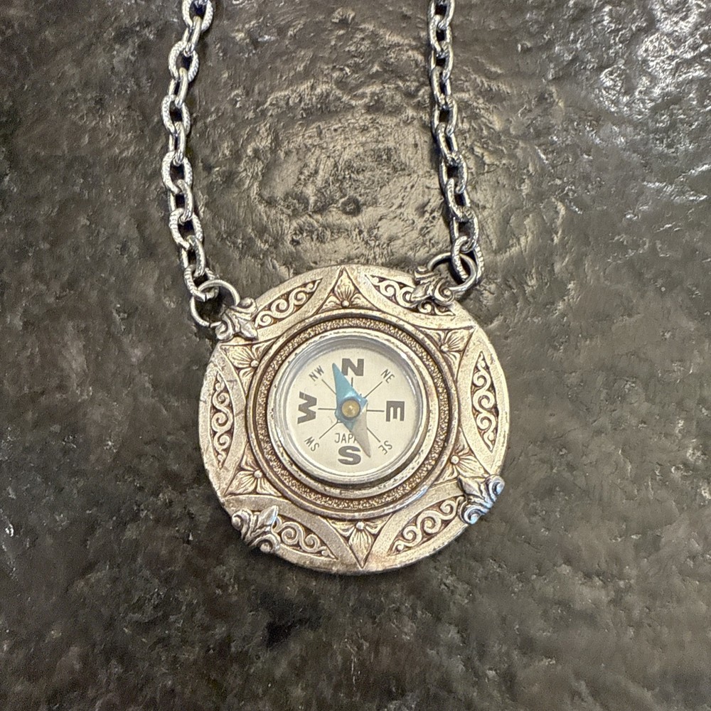 WORKING HANDMADE COMPASS NECKLACE. REDUCED!!!