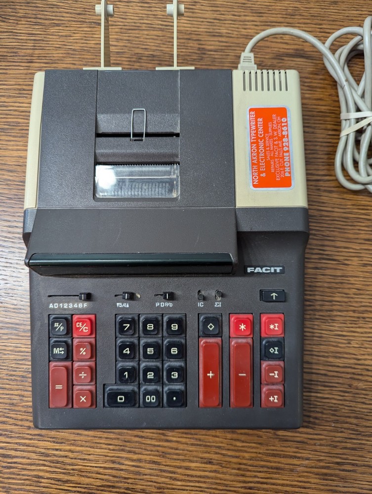 Vintage Facit Desktop calculator Model 2256  Tested Works