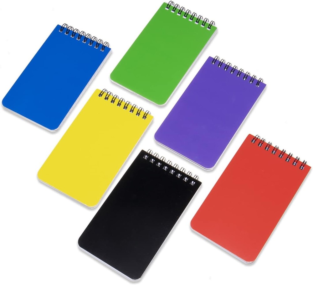 QiCheng 6pack Pocket Notebook Small Notepad 6, Green