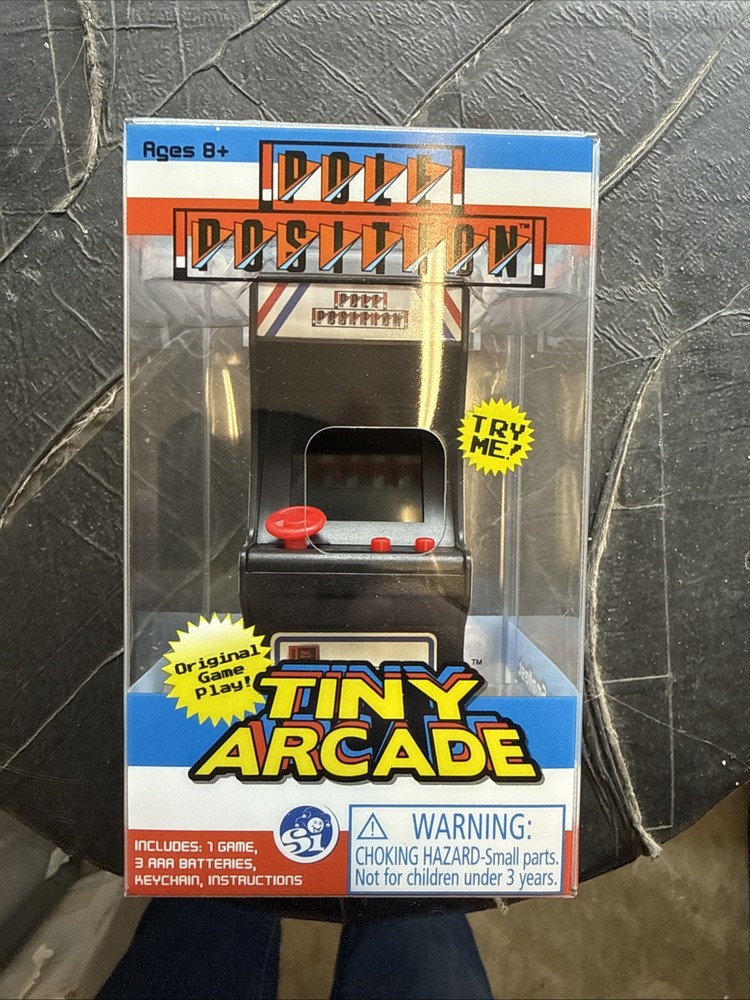 BRAND NEW! POLE POSITION Tiny Arcade Game Retro Mini Electronic Keychain