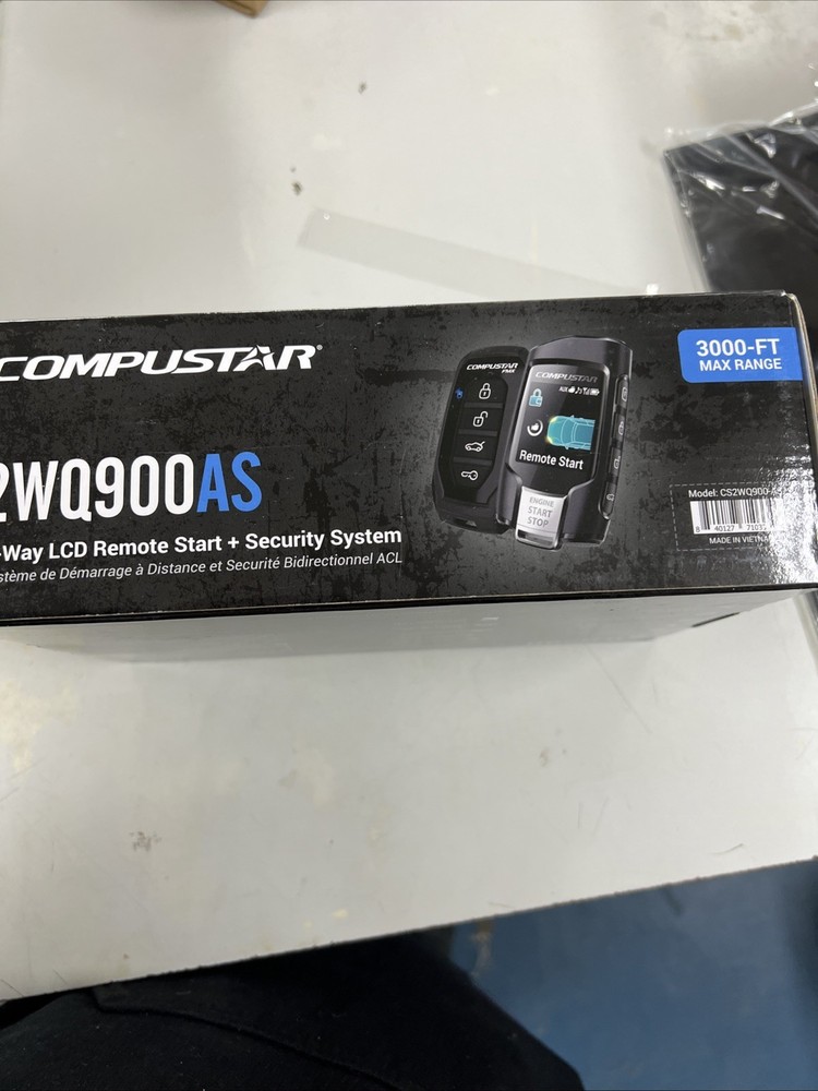 Compustar CS2WQ900-AS 2-Way LCD 3000-FT Max Range Remote Start + Security System