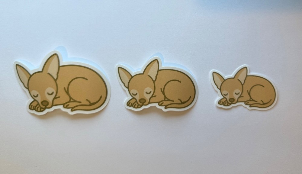 Chihuahua Sleeping Sticker