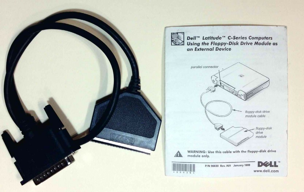 Dell Latitude C-Series Floppy Disk Module Connector Cable  p/n 96630