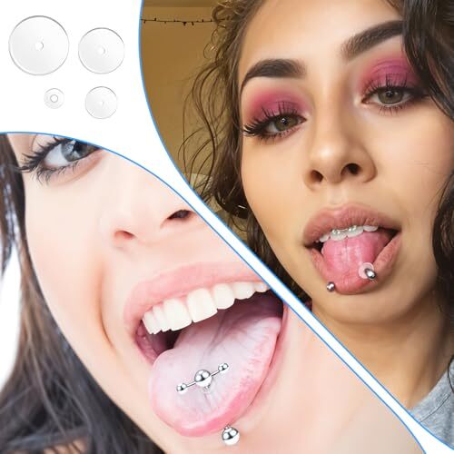 200 Pcs Clear Piercing Discs Earring Backs Plastic Disc Pads Stabilizer