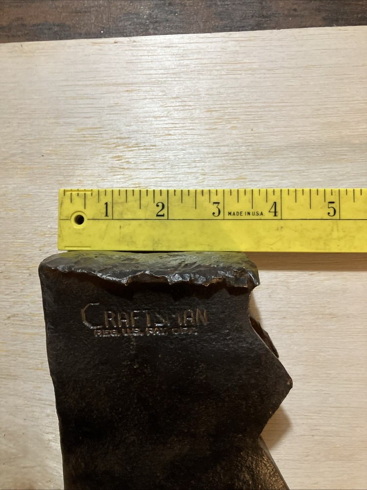 Vintage rare Jersey Pattern Craftsman Single Bit Axe Head 3lb5.2oz.