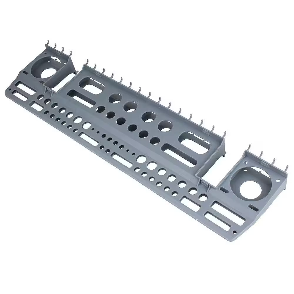 Gray Wall-Mount or Peggable Multi-Purpose Tool Storage Holder