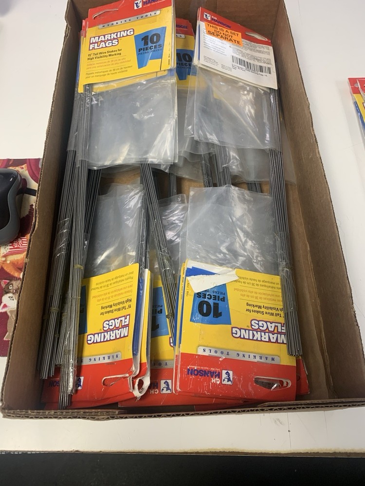 Marking Flags 15 Inches Tall. 510 Flags