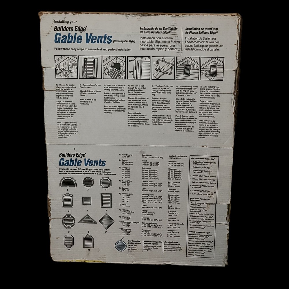 NIB Builders Edge Gable Vent