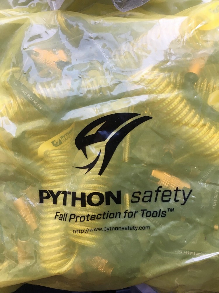 DBI SALA 1500064 Python Safety Hook2Hook Coil Tether (10 Pack) 5 lb