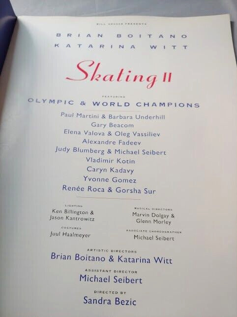 Brian Boitano Katrina Witt Ice Skating II Program 1991