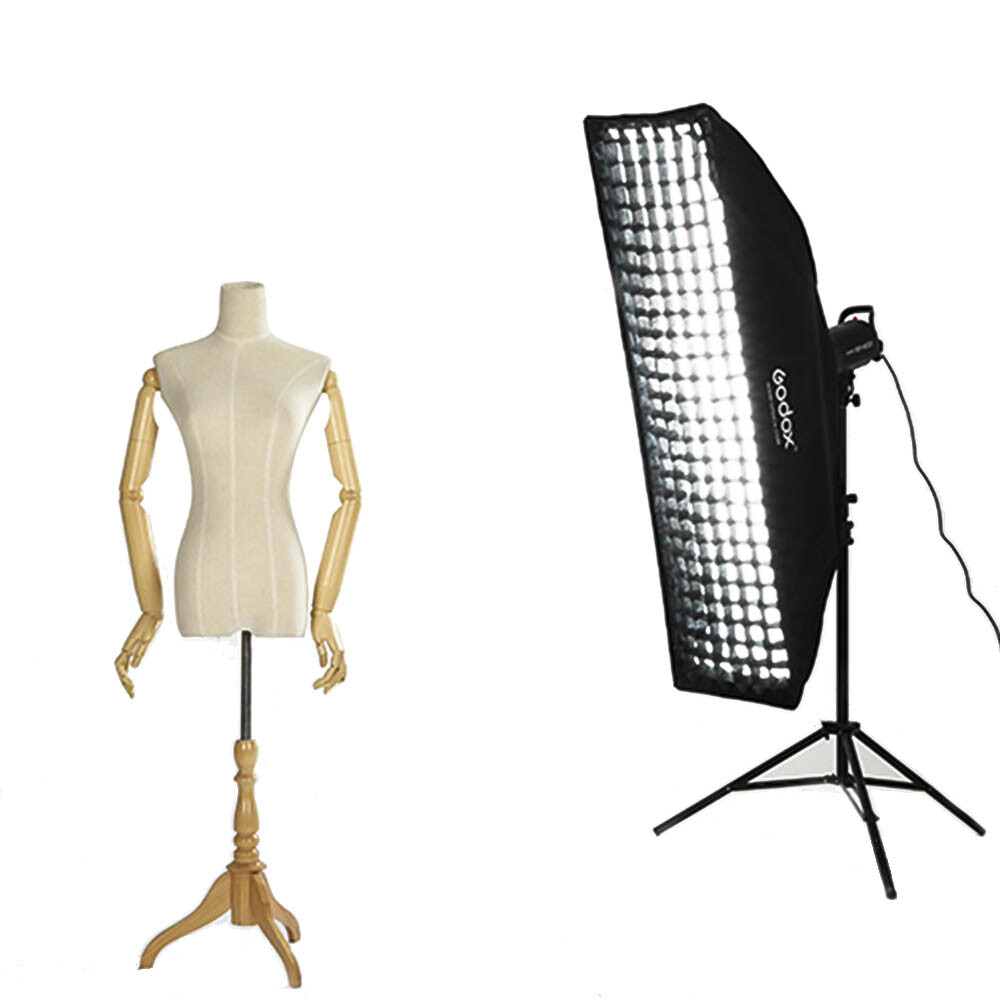 Godox 35x160cm Softbox Bowens Studio Strobe Flash Light With Honeycomb Grid US