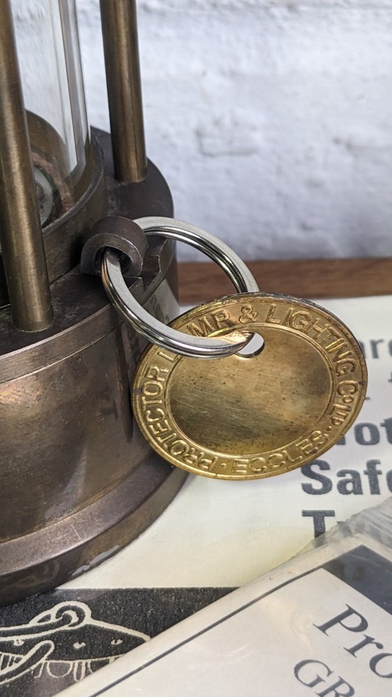 Protector Type 6 Miners Lamp with Working Relighter, Serviced Unissued 1995