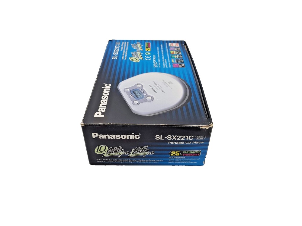 Panasonic SL-SX221C Portable CD Compact Disc Walkman Player Discman - Silver