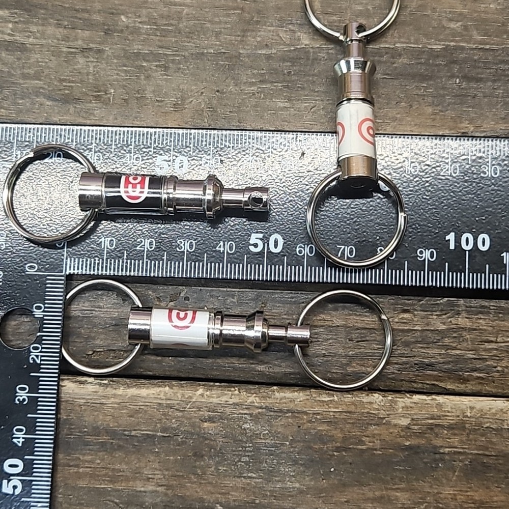 Three Vintage CONOCO Gas Oil Pull Apart Keychain